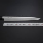 Yanagiba Silver Steel #3 Kasumi Buffalo Ebony Handle 300mm-[Musashi]-[Japanese-Kitchen-Knives]