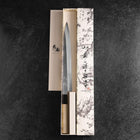 Yanagiba Silver Steel #3 Kasumi Buffalo Magnolia Handle 260mm-[Musashi]-[Japanese-Kitchen-Knives]