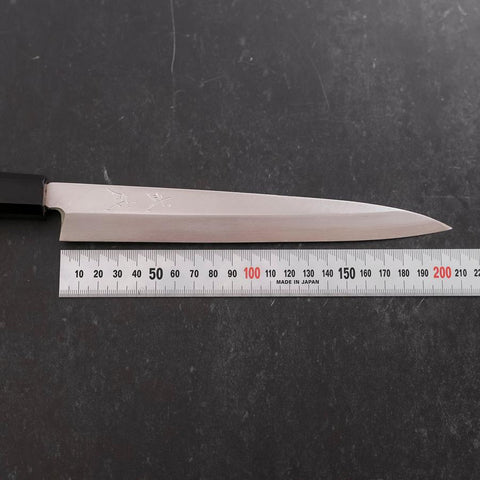 Yanagiba Silver Steel #3 Kasumi Mango de Teca con Cuerno de Búfalo 200 mm