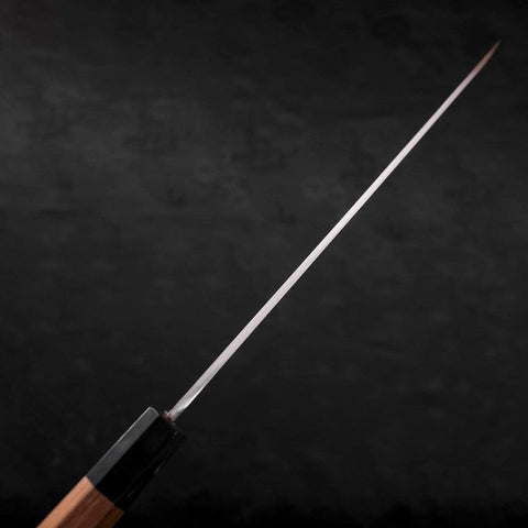 Yanagiba Silver Steel #3 Kasumi Mango de Teca con Cuerno de Búfalo 270 mm