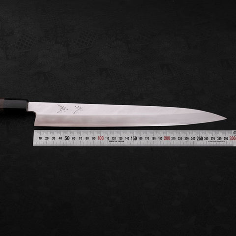 Yanagiba Silver Steel #3 Kasumi Buffalo Wenge Handle 300mm-[Musashi]-[Japanese-Kitchen-Knives]