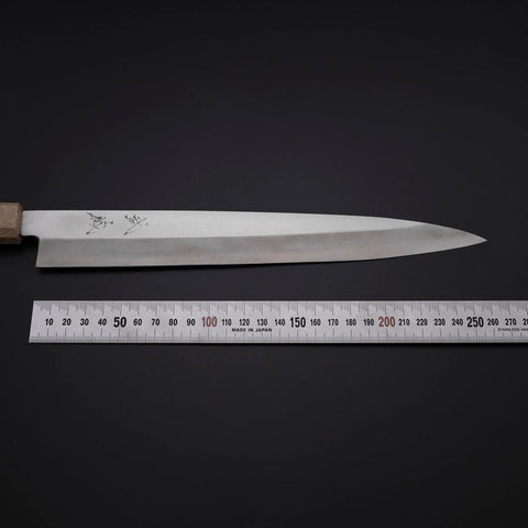 Yanagiba Silver Steel #3 Kasumi White Urushi Handle 260mm-[Musashi]-[Japanese-Kitchen-Knives]