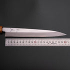 Yanagiba Silver Steel #3 Kasumi Yaki Urushi Handle 205mm (8.1”)-[Musashi]-[Japanese-Kitchen-Knives]