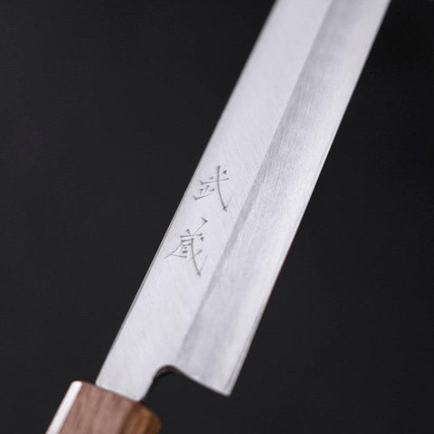 Yanagiba Silver Steel #3 Kasumi Yaki Urushi Handle 240mm-[Musashi]-[Japanese-Kitchen-Knives]