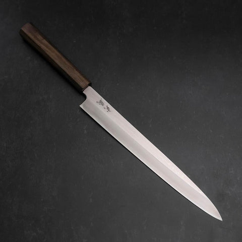 Yanagiba VG-10 Damascus Ashwood Handle 260mm-[Musashi]-[Japanese-Kitchen-Knives]