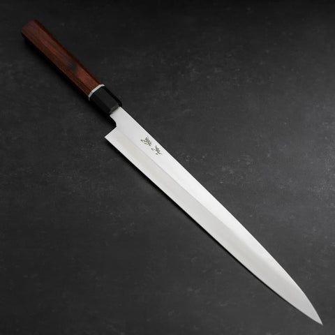 Yanagiba VG-10 Damascus Cherry Handle 300mm with Sheath (11.8”)-[Musashi]-[Japanese-Kitchen-Knives]