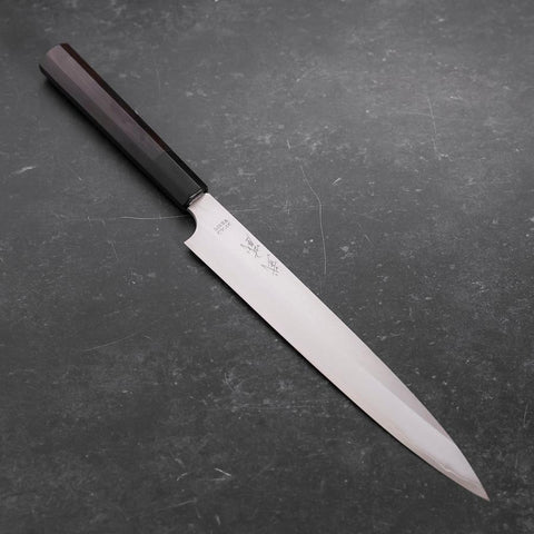 Yanagiba VG-10 Kasumi Buffalo Ebony Handle 240mm-[Musashi]-[Japanese-Kitchen-Knives]