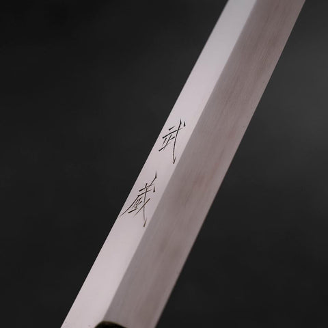 Yanagiba VG-10 Mirror Buffalo Ebony Handle 300mm-[Musashi]-[Japanese-Kitchen-Knives]