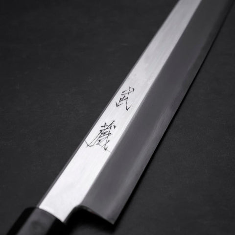 Yanagiba VG-10 Mirror Kasumi Shitan Ebony Handle 300mm-[Musashi]-[Japanese-Kitchen-Knives]