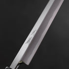 Yanagiba White Steel #2 Kasumi Buffalo Ebony Handle 270mm (10.6”)-[Musashi]-[Japanese-Kitchen-Knives]