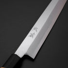 Yanagiba White Steel #2 Kasumi Buffalo Magnolia Handle 270mm (10.6”)-[Musashi]-[Japanese-Kitchen-Knives]