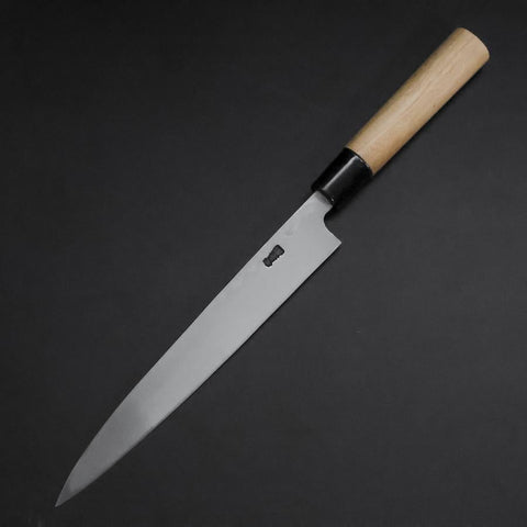 Yanagiba White Steel #2 Kasumi Cherry Handle 200mm-[Musashi]-[Japanese-Kitchen-Knives]