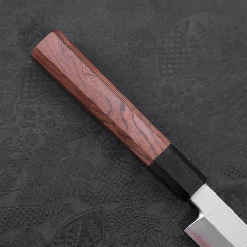 Yanagiba White Steel #2 Kasumi Buffalo Walnut Handle 270mm-[Musashi]-[Japanese-Kitchen-Knives]