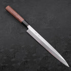 Yanagiba White Steel #2 Kasumi Buffalo Walnut Handle 270mm-[Musashi]-[Japanese-Kitchen-Knives]
