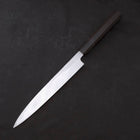 Yanagiba White Steel #2 Kasumi Chokin Sakura-Fuji Buffalo Ebony Handle 210mm-[Musashi]-[Japanese-Kitchen-Knives]