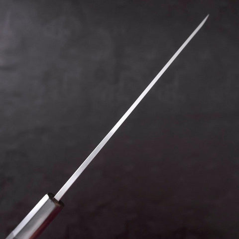 Yanagiba White Steel #2 Kasumi Chokin Sakura-Fuji Buffalo Ebony Handle 210mm-[Musashi]-[Japanese-Kitchen-Knives]